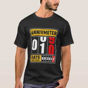 Camiseta 10º Aniversário De Casamento S Para Casais Marid