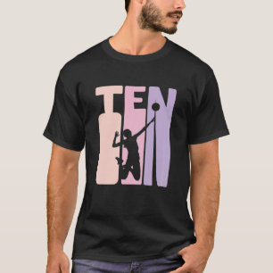 Camiseta 10º Aniversário Do Banco De Voleibol De Aniversári