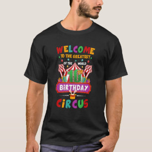 Camiseta 10º aniversário do Circo Maior Crianças de Anivers