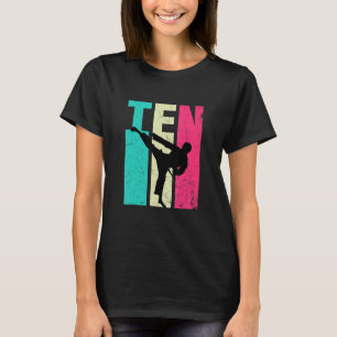 Camiseta 10º aniversário do Retro Karate Taekwondo, 10 anos
