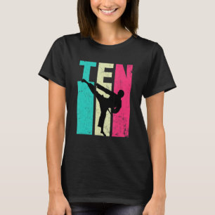 Camiseta 10º aniversário do Retro Karate Taekwondo, 10 anos