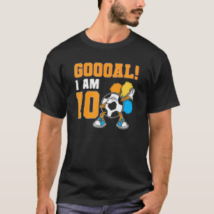 Camiseta 10º Aniversário Futebol Pensou em Festa de anivers