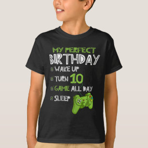 Camiseta 10º Aniversário Gaming Perfeito Gamer Gi, 10 Anos
