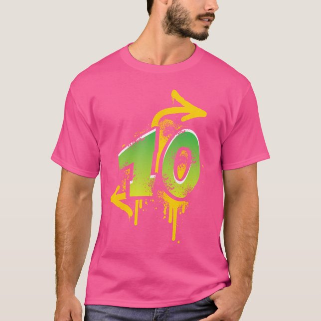 Camiseta 10º Aniversário Oferta Crianças Meninas Meninas Gr (Frente)