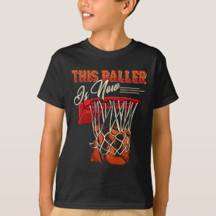 Camiseta 10º Aniversário Para Garoto Que Basquete Tem 10 An