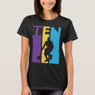 Camiseta 10º Aniversário Presente 10 Coloridos Bysketbyll 1