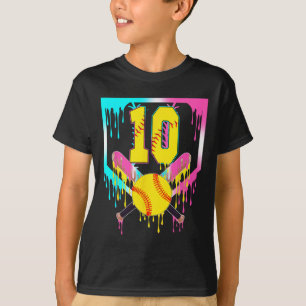 Camiseta 10º Aniversário Softll Home Plate Drip Sorvete 10 