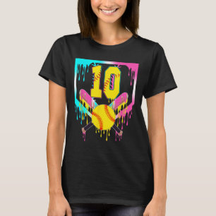 Camiseta 10º Aniversário Softll Home Plate Drip Sorvete 10