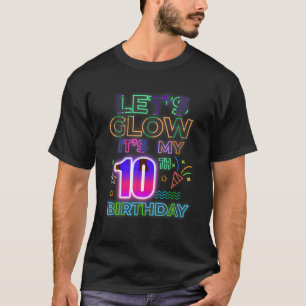 Camiseta 10º dia B Vamos Brilhar É meu aniversário de 10 an