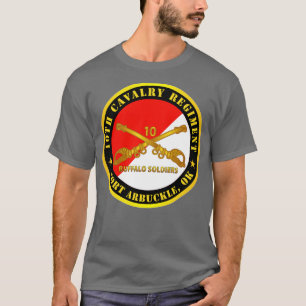 Camiseta 10º Regimento de Cavalaria Fort Arbuckle OK Buffal