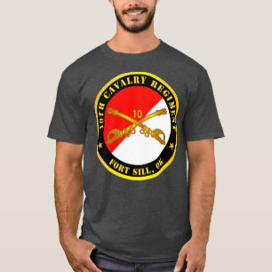 Camiseta 10º Regimento de Cavalaria Fort Sill OK w Cav Bran