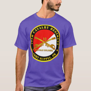 Camiseta 10º Regimento de Cavalaria Fort Supply OK Buffalo 
