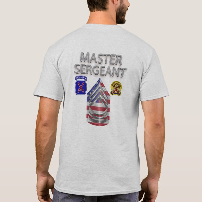 Camiseta 10º Sargento-Mestre da Divisão de Montanha (Verso)