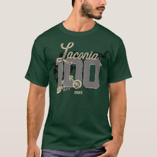 Camiseta 100º aniversário da Semana da Motocicleta Laconia 