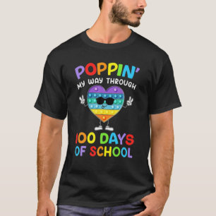 Camiseta 100º Dia A Apontar O Meu Caminho Através De 100 