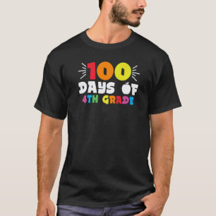 Camiseta 100º Dia Aluno(a) da Quarta Série Professor(a) 100