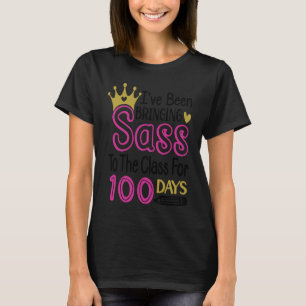 Camiseta 100º dia bonito trazendo Sass para a classe 100 di