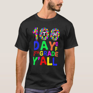 Camiseta 100º Dia Da 8ª Série Y'all Balões Professor Aluno