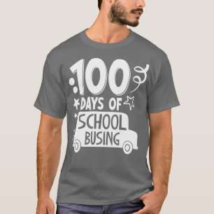 Camiseta 100º Dia da Escola 100 Dias de Ônibus Escolar