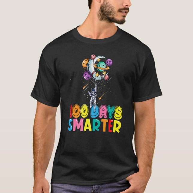 Camiseta 100º Dia Da Escola 100 Dias Mais Inteligente Astro (Frente)