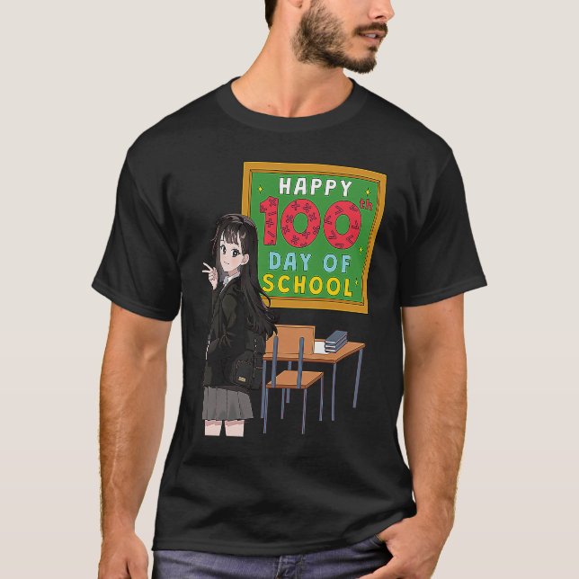 Camiseta 100º Dia da Escola 100 Dias Mais Inteligentes Prof (Frente)
