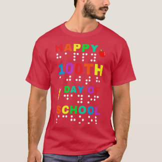 Camiseta 100º Dia da Escola Braille Cega Visualmente Impar