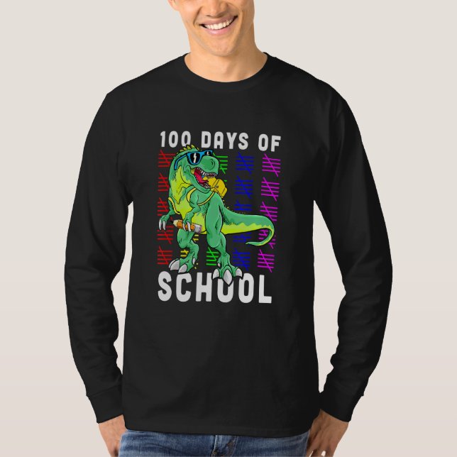 Camiseta 100º Dia Da Escola Contando Crianças De Professore (Frente)