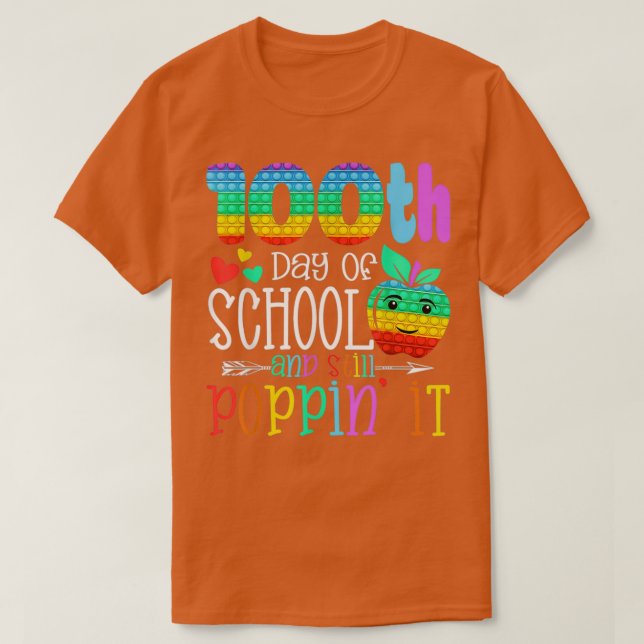 Camiseta 100º Dia da Escola e ainda poppinx27 (Frente do Design)