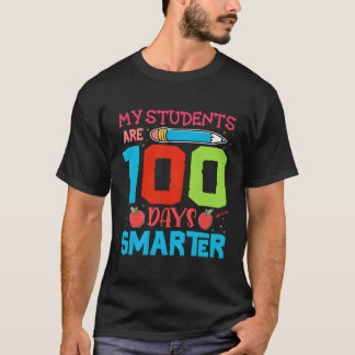 Camiseta 100º Dia Da Escola Meus Alunos São 100 Dias Mais V