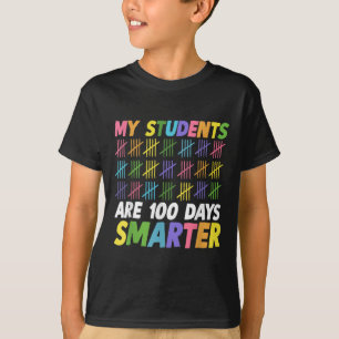 Camiseta 100º Dia Da Escola Meus Estudantes São 100 Dias In