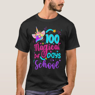 Camiseta 100º Dia da Escola Unicórnio 100 Dias de Ensino Má