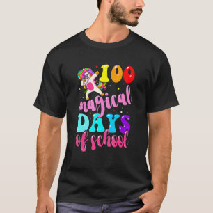 Camiseta 100º Dia da Escola Unicórnio 100 Dias Mágicos De E
