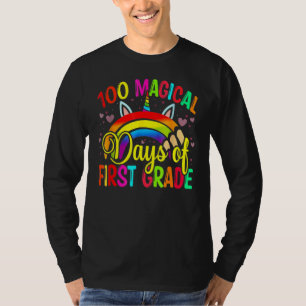 Camiseta 100º Dia da Escola Unicórnio 100 Dias Mágicos Prim