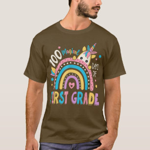 Camiseta 100º Dia da Escola Unicórnio 100 Dias Mágicos Prim