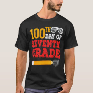 Camiseta 100º Dia Da Sétima Série 100 Dias De Escola Profe