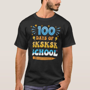 Camiseta 100º Dia das Capturas Professores Crianças Feliz 1