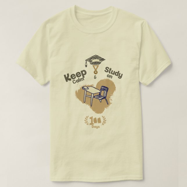 Camiseta 100º dia de aula (Frente do Design)