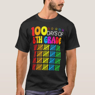 Camiseta 100º Dia De Aula Professor 8ª série 100 Dias Sma
