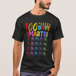 Camiseta 100º Dia De Aula Professor Criança Feliz 100 Dias