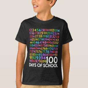 Camiseta 100º Dia De Aula Professor Crianças 100 Dias Matem