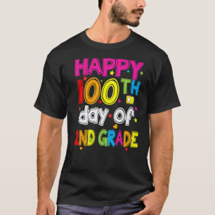 Camiseta 100º Dia De Aula Professor Da 2ª Série 100 Dias Es