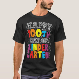 Camiseta 100º Dia de Aula Professor Meninos Meninas 100 Dia