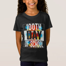 Camiseta 100º dia de cores escolares