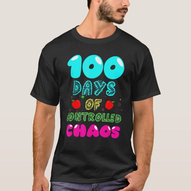 Camiseta 100º Dia De Design Engraçado Para O Jardim De Infâ (Frente)