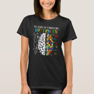 Camiseta 100º Dia De Escola 100 Dias De Cérebro Conscienti
