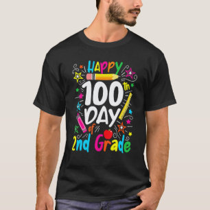 Camiseta 100º Dia de Escola 100 Dias Professores Crianças 2