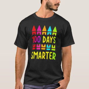 Camiseta 100º Dia De Escola Professor 100 Dias Mais Intelig
