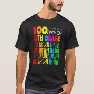 Camiseta 100º Dia De Escola Professor 8ª série 100 Dias Sma