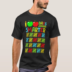 Camiseta 100º Dia de Escola Professor Criança Feliz 100 Da