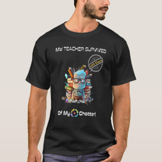 Camiseta 100º Dia de Escola Professores Alunos Família Feli